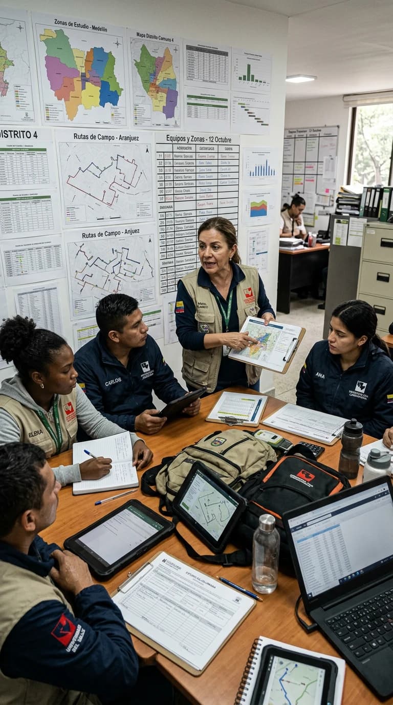 Coordinación de equipos de investigación y grupos focales PRISMA